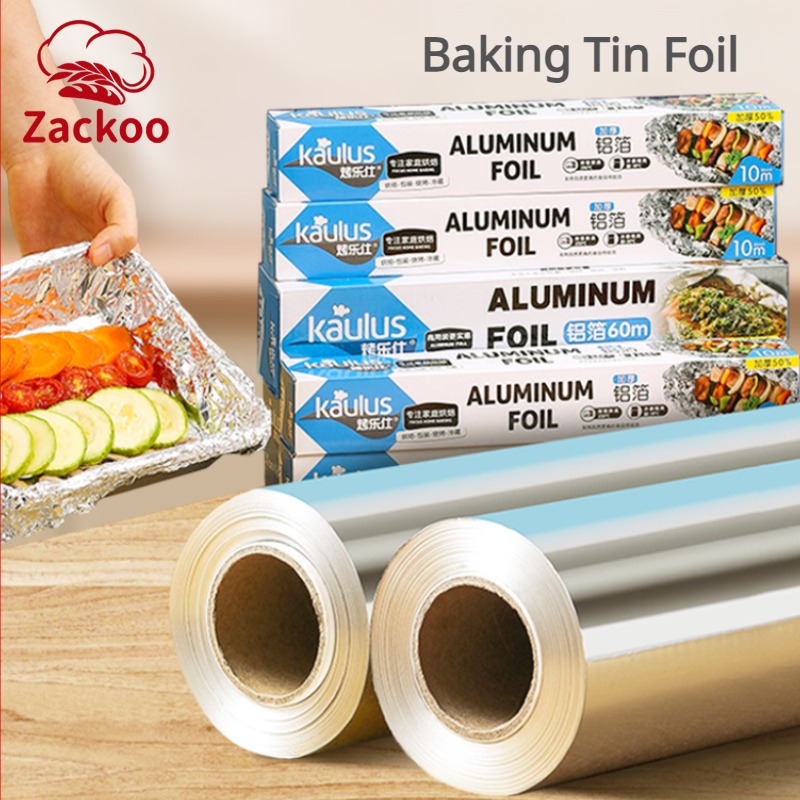 Home Cooking Oil - Zackoo 10/20/40M Folia aluminiowa do pieczenia
