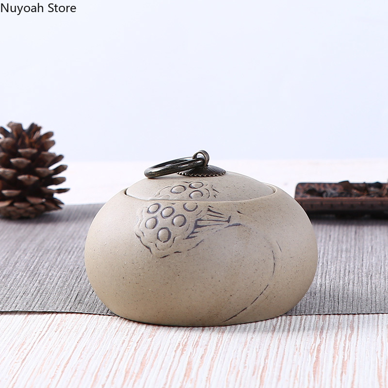 Tagine Clay Pot - Herbata Caddy ceramiczna purpurowa glina kamionka