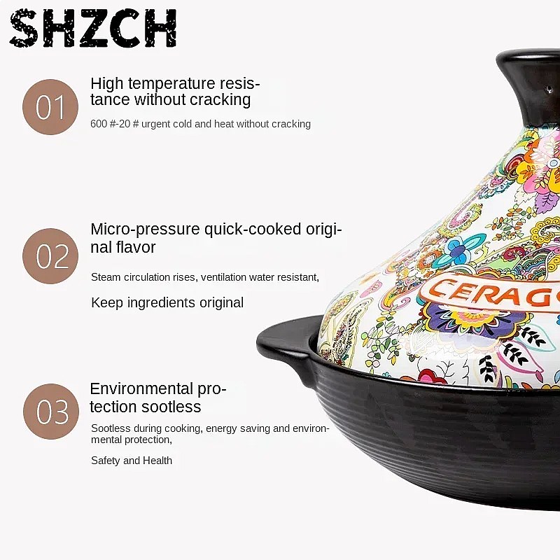 2L Ceramiczny Garnek Tagine z  – Tagine Clay Pot recenzja i cena